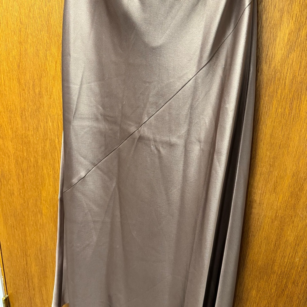 Babaton Strapless Brown Midi Dress - Picture 11 of 16